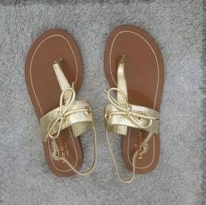 Kate Spade gold sandals